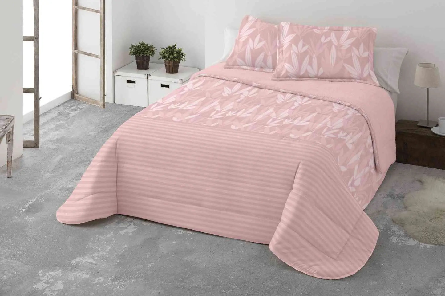 EDREDÓN BOUTI NATURINA/SHERPA UTA ROSA MIRACLE 280x265 cm