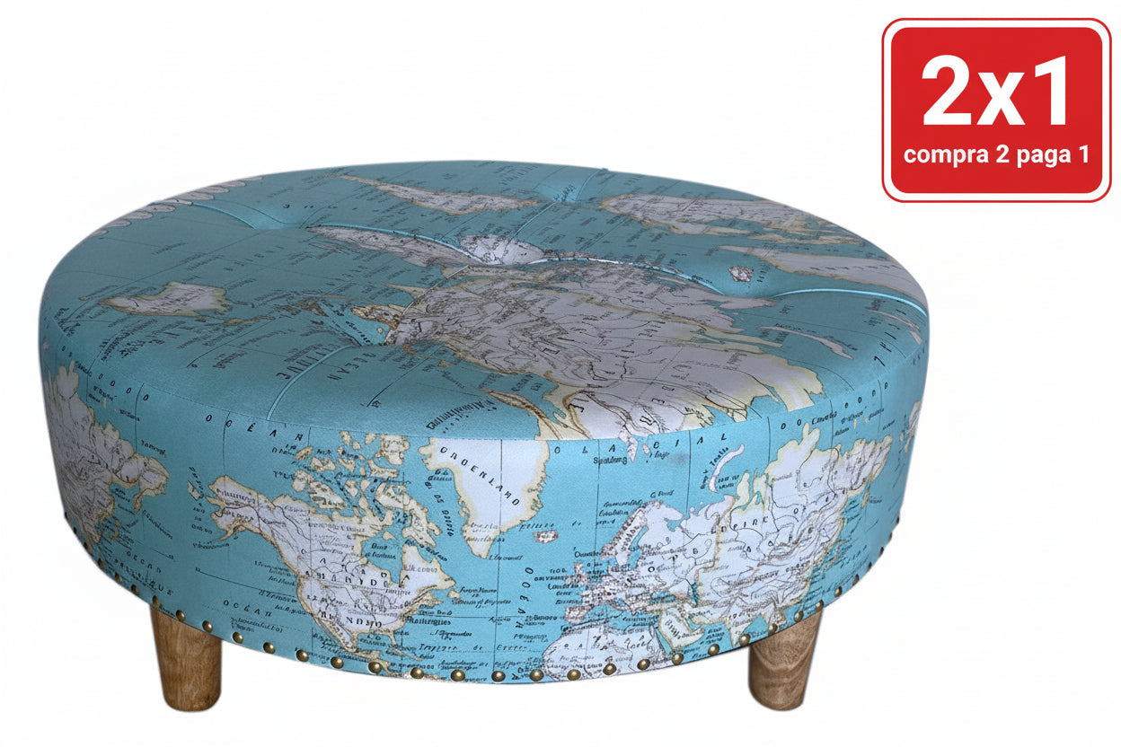 TABURETE “MUNDO” — MDF & PVC 80 CM