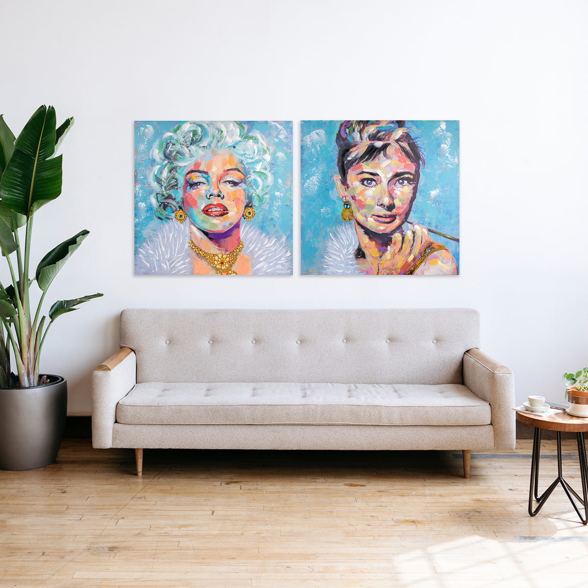 CUADRO MUJER 80×80 CM — PINTURA