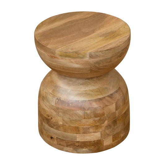 MESA DE MADERA DE MANGO 35×35×41 CM — ESTILO ETHNIC