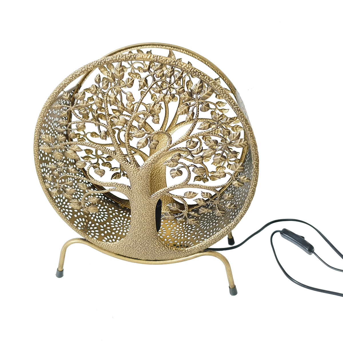 LÁMPARA ÁRBOL DE LA VIDA — METAL 35 CM