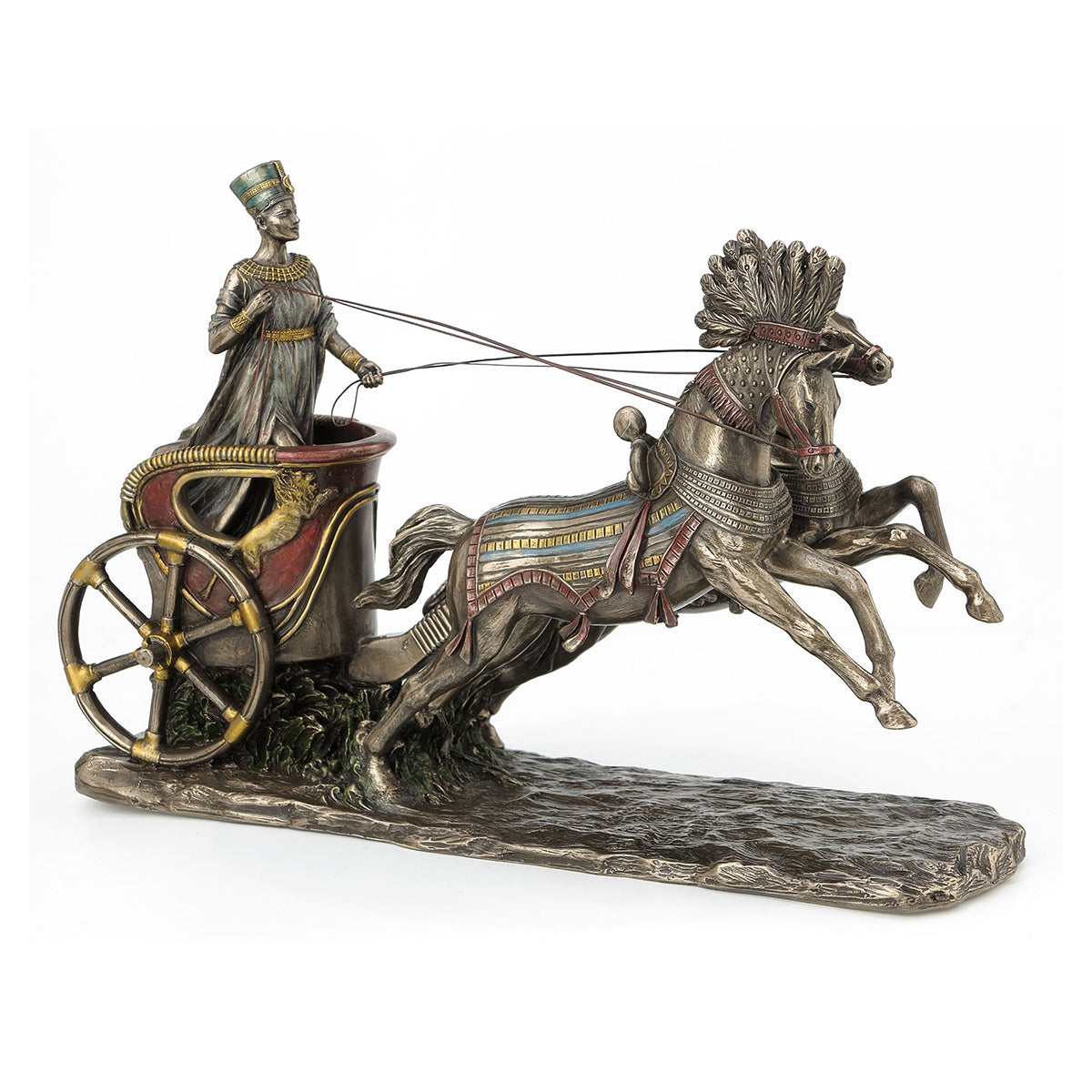 Reina Egipcia Nefertiti en Carro – Figura Decorativa