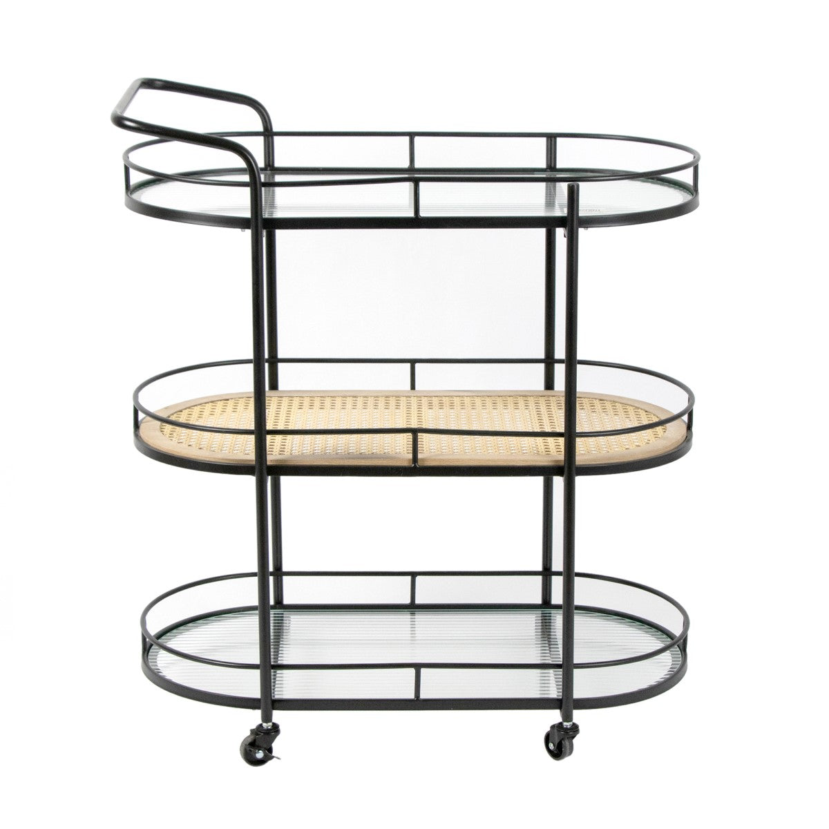 CARRO AUXILIAR “BLACK BOHEMIAN” — ELEGANCIA MODERNA Y FUNCIONALIDAD