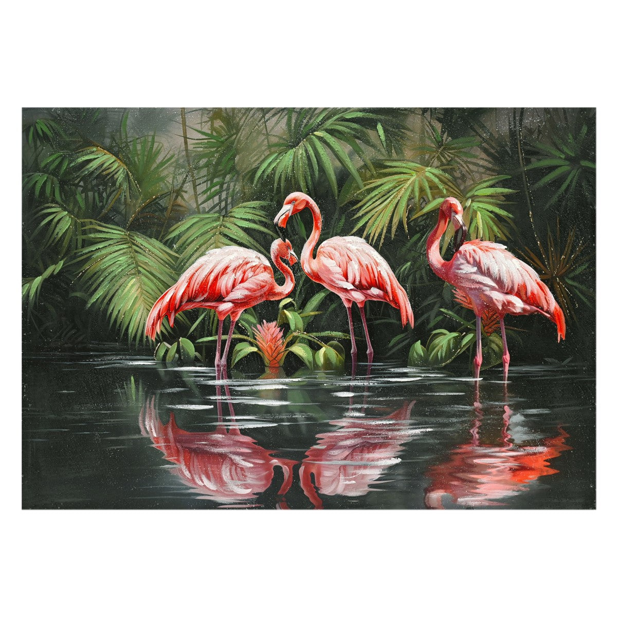 CUADRO FLAMENCOS 100×70 CM — PINTURA