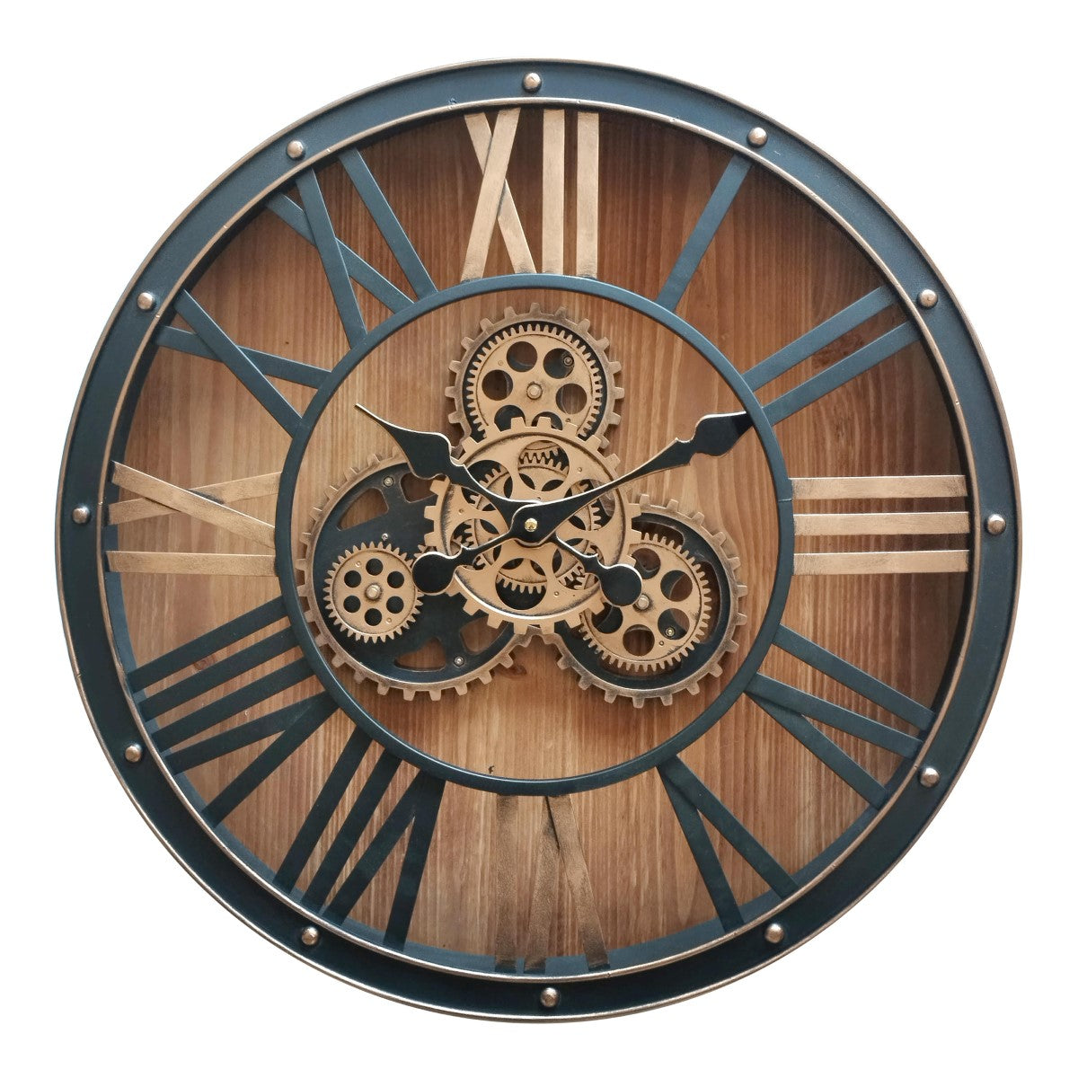 RELOJ DE PARED INDUSTRIAL ENGRANAJE 50 CM
