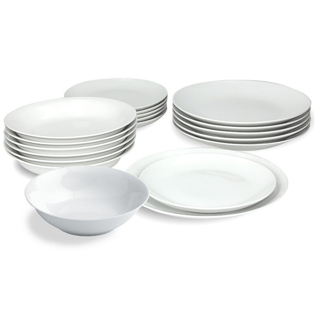 Vajilla Coupe BL 19 Piezas en Porcelana – 27/20.5/21 cm | Elegancia Premium