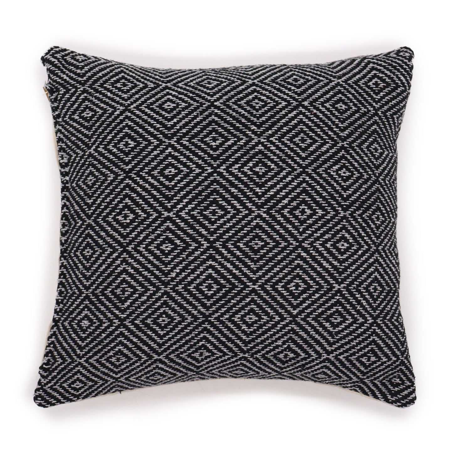 2x Funda de Cojín Clásico - Laberinto Negro - 40x40cm