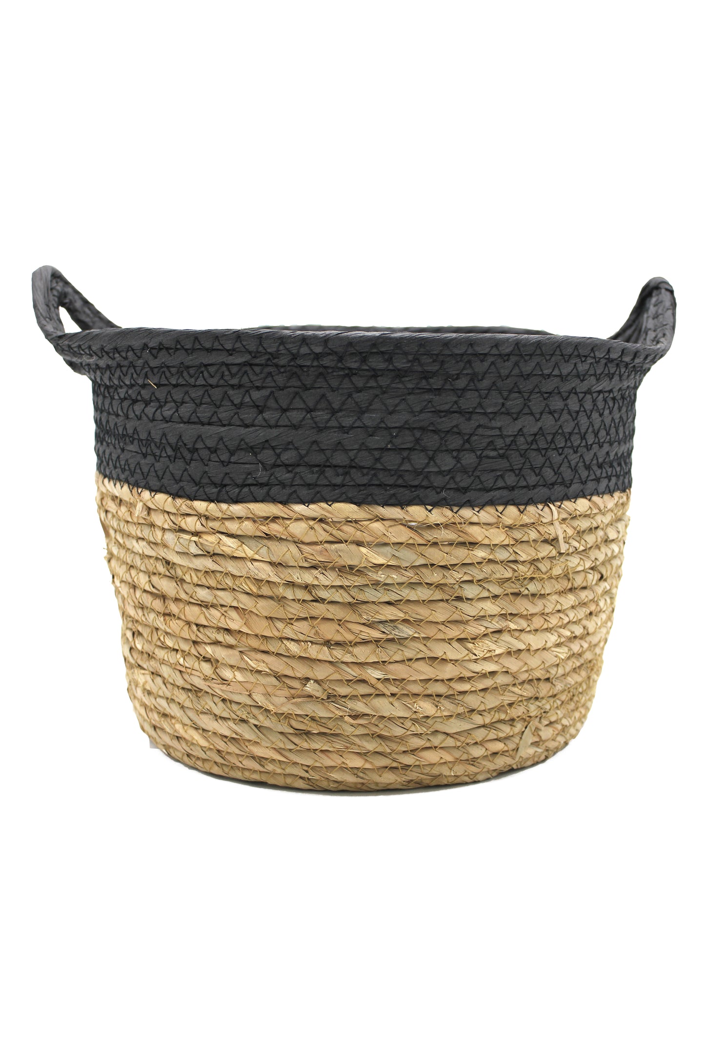 Maceta Red Alcudia Negra 26x20 cm de Mimbre