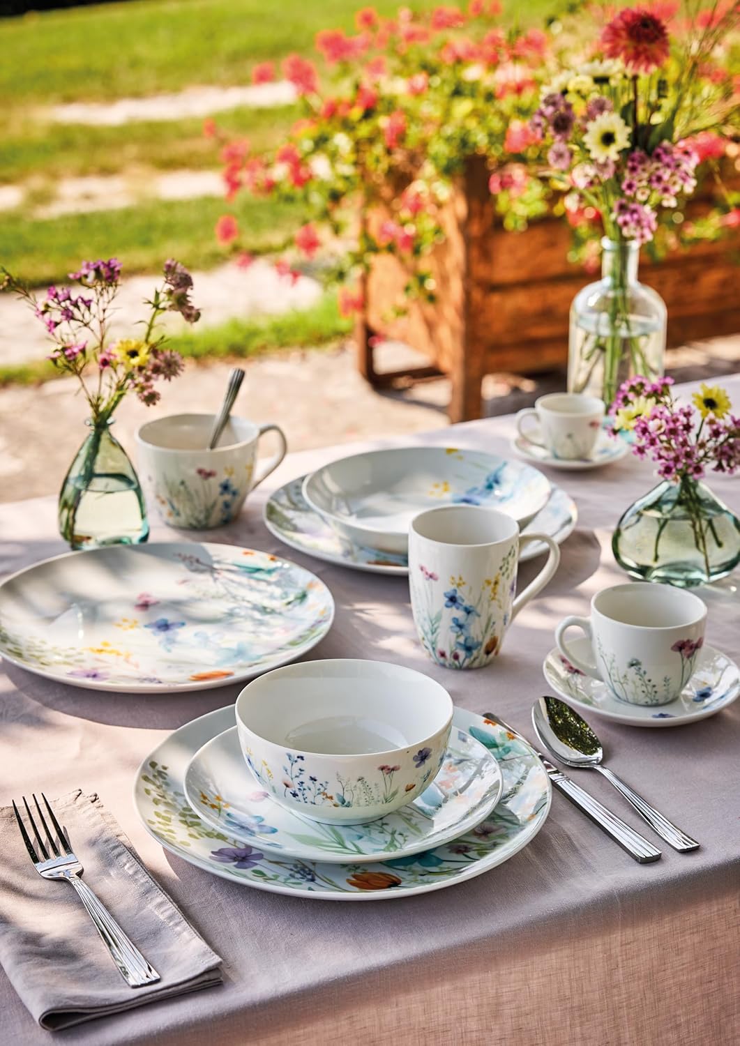 Vajilla Tognana Florenne 18 Piezas – Porcelana Diseño Floral