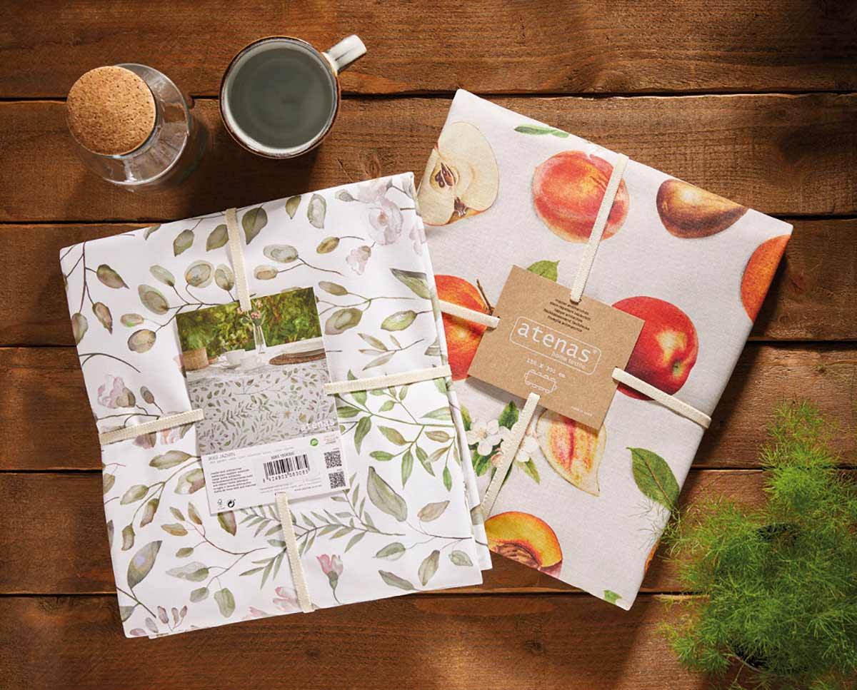 MANTEL RESINADO 8063 JAZMIN ATENAS 150x150 cm