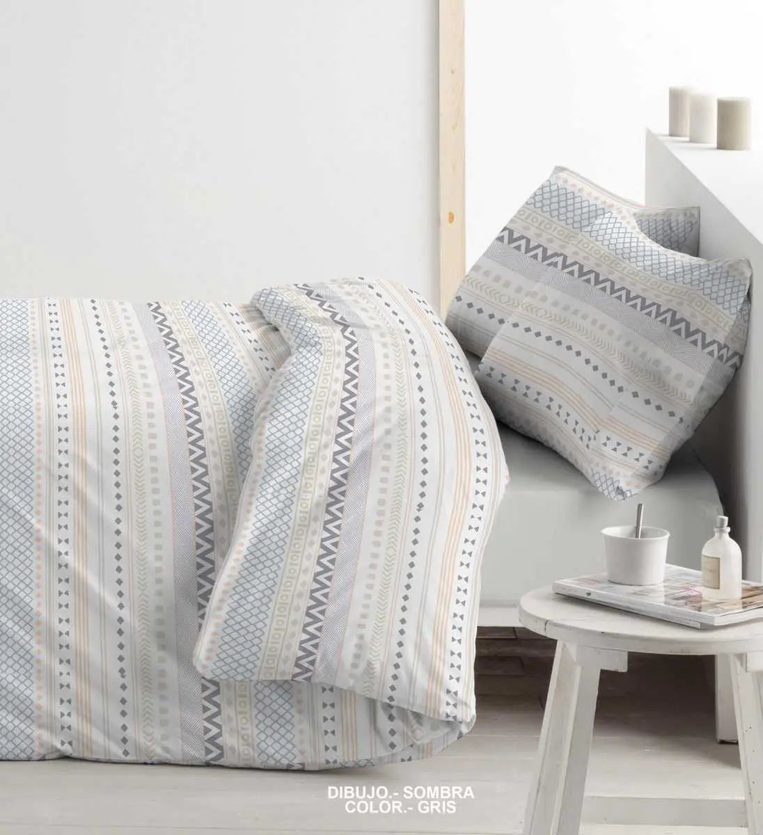 FUNDA NORDICA 2 PZS SOMBRA GRIS POLO POLO 150 cm