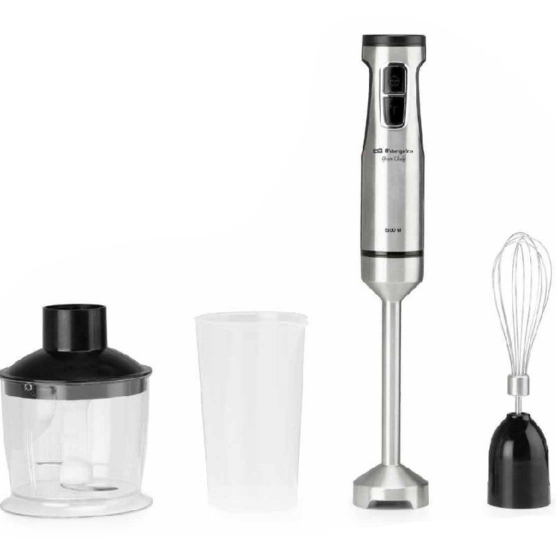 Batidora de Mano Orbegozo BT 5015 | 1500W | Velocidad Ajustable | Accesorios Incluidos | Hoja de Acero Inoxidable