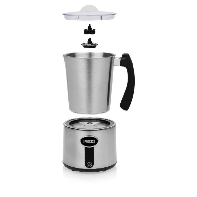Espumador de Leche Princess 243005 | 650W | Espuma Fría y Caliente | Acero Inoxidable