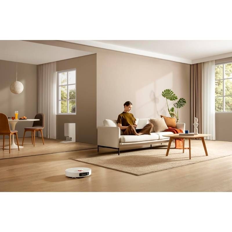 Robot Aspirador Xiaomi Vacuum X20+ con Estación Todo en Uno | 6000Pa | Fregado Giratorio | WiFi | Blanco