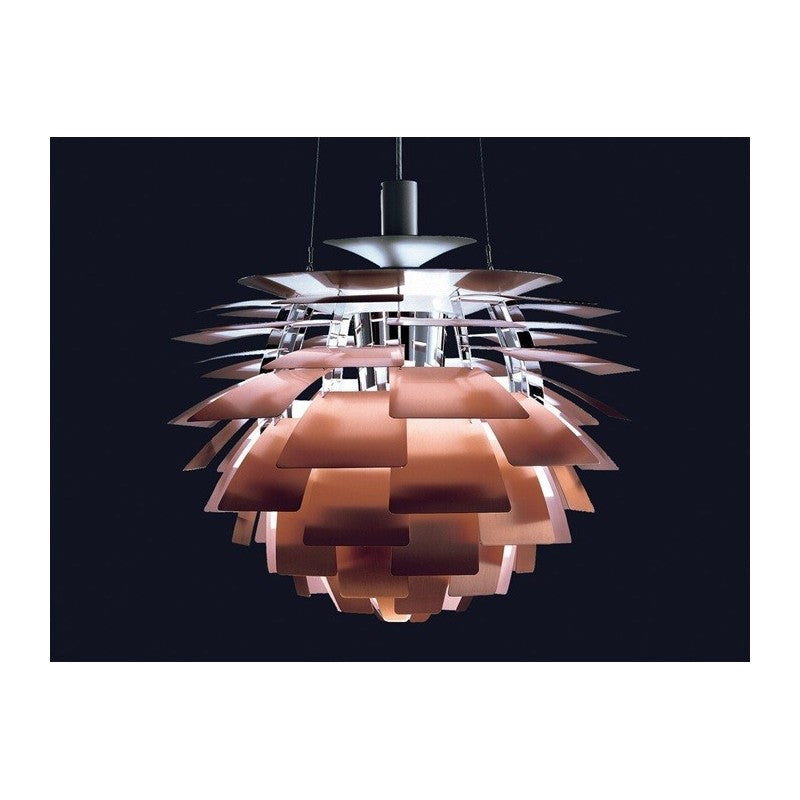 Lámpara ARTIC, aluminio, cobre, 70 cms. de diámetro