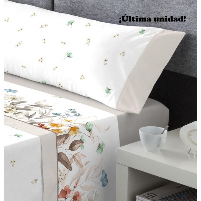 Sábanas Botánica – Flores en Acuarela- Lino 150 cm-2 almh