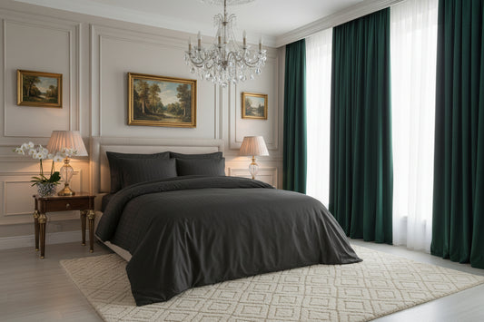 Sábanas clásicas cutí – Elegancia que nunca pasa de moda- Antracita 090 cm