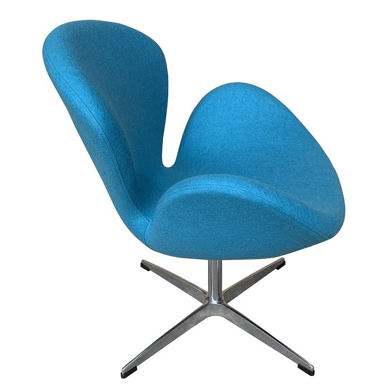 Sillón SW, tapizado en tejido cachemira turquesa 34