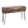 MUEBLE / MESA CON CAJONES 110×76 CM — MADERA & METAL