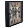 RELOJ DE PARED INDUSTRIAL 45 CM — METAL / CRISTAL