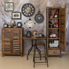 RELOJ DE PARED INDUSTRIAL 45 CM — METAL / CRISTAL