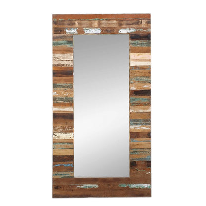 Espejo 70 x 140 cm – Estilo Sostenible y Versátil en Madera Reciclada