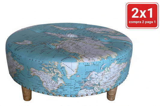 TABURETE “MUNDO” — MDF & PVC 80 CM