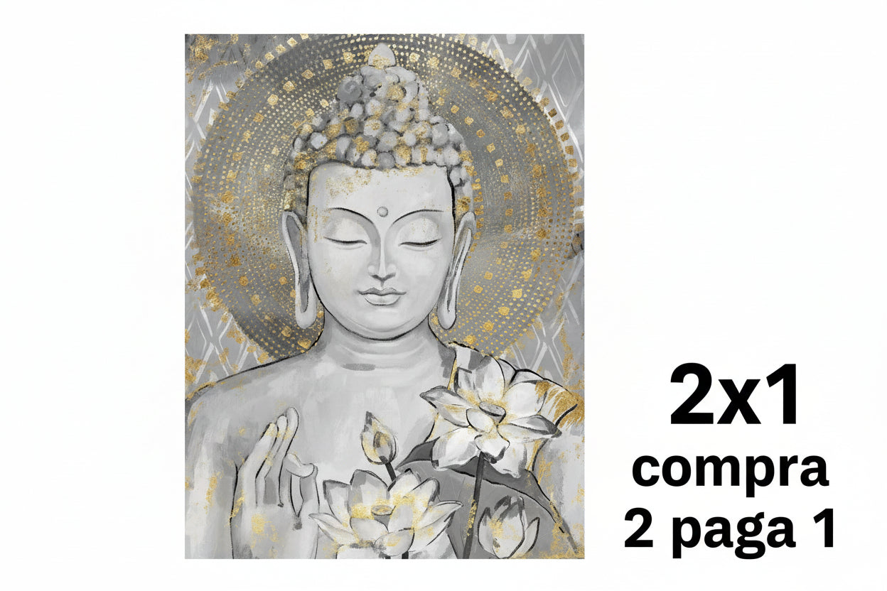 CUADRO BUDA 80×100 CM — PINTURA