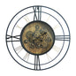 RELOJ DE PARED INDUSTRIAL 79 CM — METAL / CRISTAL