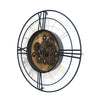 RELOJ DE PARED INDUSTRIAL 79 CM — METAL / CRISTAL
