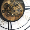 RELOJ DE PARED INDUSTRIAL 79 CM — METAL / CRISTAL