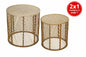 SET 2 MESAS AUXILIARES BAMBU — SUMMER