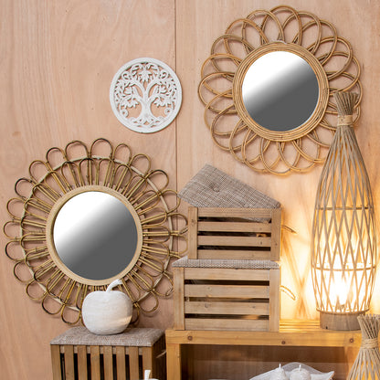 Espejo 80 cm – Naturaleza y Elegancia en Bambú