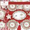 Platos Postre Magie Noël – Set 4 Piezas – 19 cm – Porcelana – Tognana Navidad