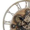 RELOJ DE PARED INDUSTRIAL ENGRANAJE 57 CM — METAL / RESINA