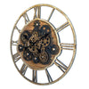 RELOJ DE PARED INDUSTRIAL ENGRANAJE 57 CM — METAL / RESINA