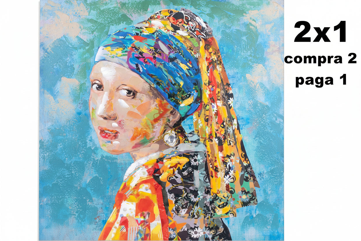 CUADRO MUJER 80×80 CM — PINTURA