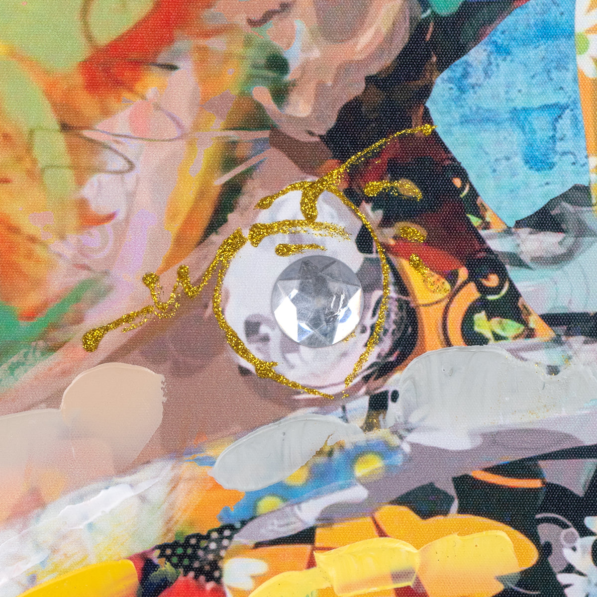CUADRO MUJER 80×80 CM — PINTURA