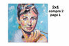 CUADRO MUJER  80×80 CM — PINTURA