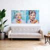 CUADRO MUJER  80×80 CM — PINTURA