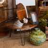 MESA PEQUEÑA DE MADERA 70×70×40 CM — ELEGANCIA NATURAL Y FUNCIONALIDAD