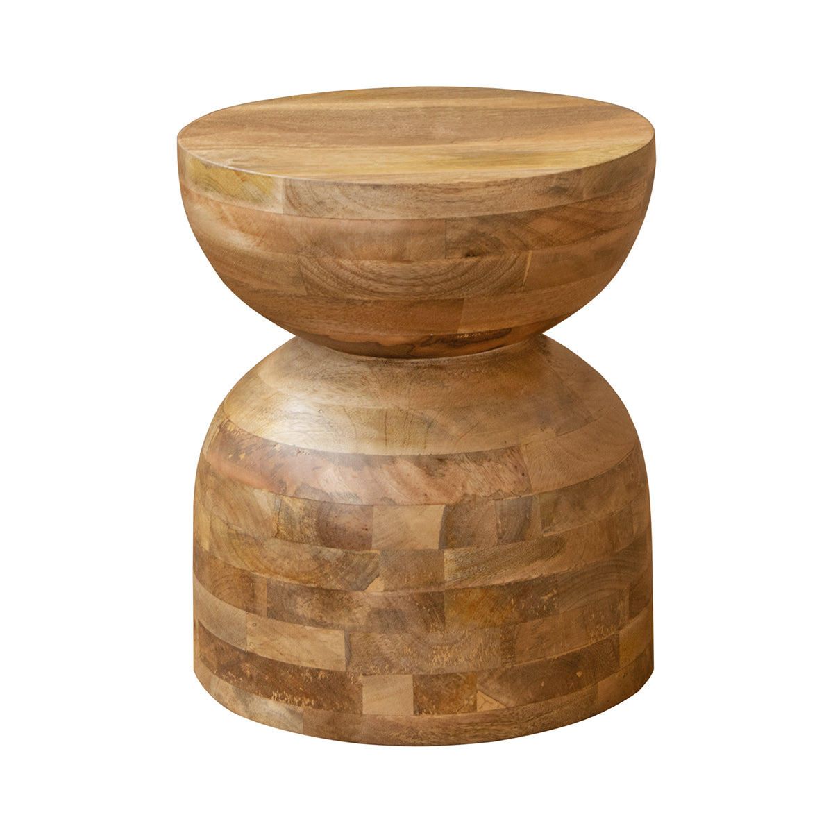 MESA DE MADERA DE MANGO 35×35×41 CM — ESTILO ETHNIC