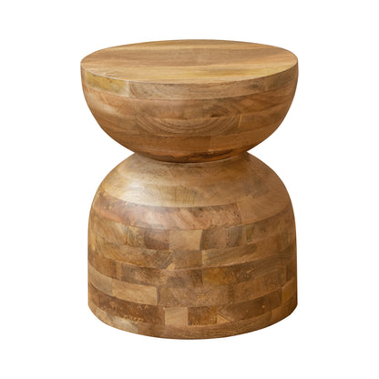 MESA DE MADERA DE MANGO 35×35×41 CM — ESTILO ETHNIC