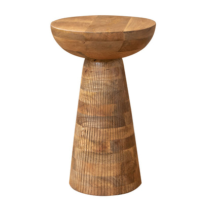 TABURETE DE MADERA DE MANGO — DISEÑO NATURAL Y ELEGANTE