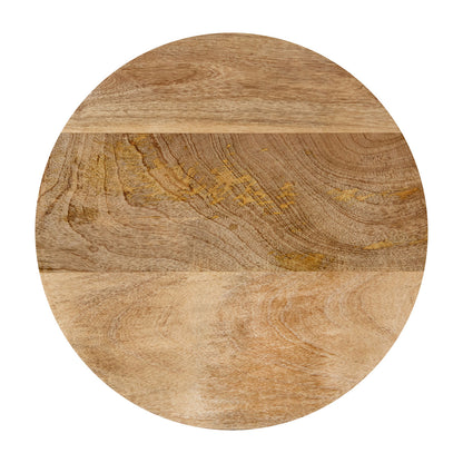 TABURETE DE MADERA DE MANGO — DISEÑO NATURAL Y ELEGANTE
