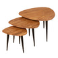 SET DE 3 MESAS — MADERA DE MANGO