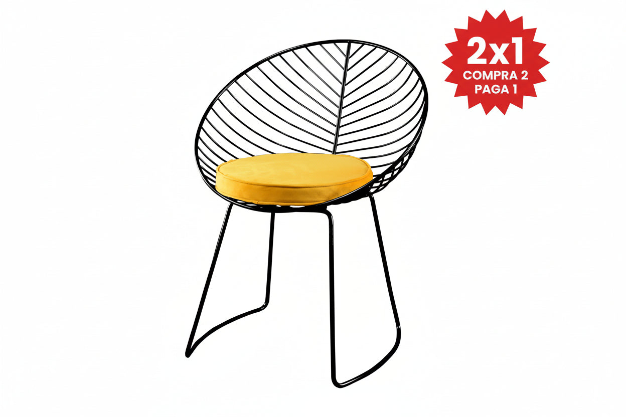 SILLA CON COJÍN “GLAMOUR” — ELEGANCIA Y COMODIDAD