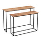 SET DE 2 CONSOLAS — MADERA DE ACACIA