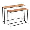 SET DE 2 CONSOLAS — MADERA DE ACACIA