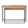 SET DE 2 CONSOLAS — MADERA DE ACACIA
